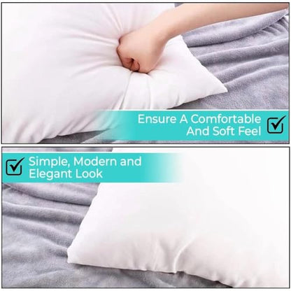 QUBA LINEN Throw Pillow Inserts (Set of 2, White), 26x26 Inches - Premium Cushion Fillers for Sofa, Bed, and Home Décor (26x26 Inch (Pack of 2)) - size: 26x26 Inch (Pack of 2)
