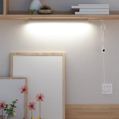 ASOKO 12 Inch Under Counter LED Lights Dimmable 5000K Plug in Light | ASOKO 12" Under Cabinet LED Light Strip, Dimmable 5000K Plug in Counter Light for Kitchen Desk Shelf - color: Daylight White, size: 12Inch-Standard