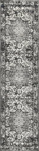 Rugs.com - Arlington Rug – 8 Ft Runner Dark Gray Coastal Runner Rug for Hallways and Kitchens - color: Dark Gray, size: 2' x 8' (Runner)