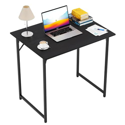 FDW 32 inches Office Small Computer Desk/Home Office Desk/Study Student Writing Desk/Modern Simple Style Desk,Black - color: Black, size: 32 Inches