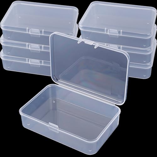 1pcs Transparent Plastic Storage Box Rectangular Dustproof Boxes Desktop Drawer Organizer Container for Home (XL,11.5 * 8.5 * 3cm) - color: XL,11.5*8.5*3cm