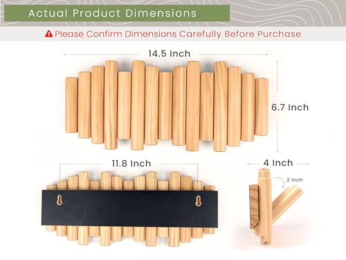 Folding Wall Coat Rack - entryway Hooks foldable - Wooden Coat Rack Wall Mount - modern Wall Mounted Coats Rack - Coat Hanger Walls Mount Coat Racks - folding coat hooks for Key bag clothes towels - color: Natural
