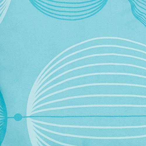 Amazon Basics Full/Queen Comforter Set with Geometric Sheets, 7-Piece Industrial Teal Bedding, Lightweight Microfiber Bed-in-a-Bag - color: Industrial Teal, size: Full/Queen, style: 1-Pack