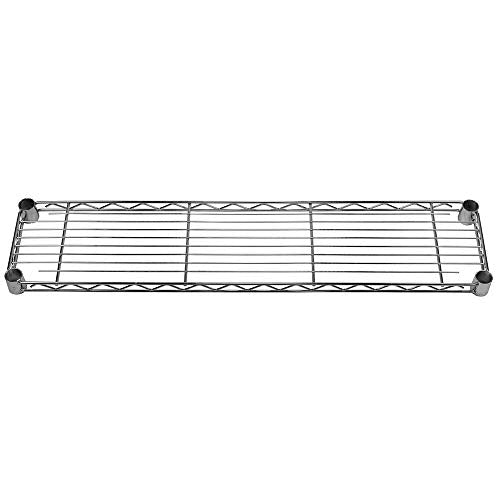 Shelving Inc. 8" d x 36" w Chrome Wire Shelving with 3 Tier Shelves, Weight Capacity 800lbs Per Shelf | Weight Capacity 800lbs Per Shelf, Durable Kitchen and Garage Storage Shelves, Adjustable Shelf Organizer Storage Rack - size: 8" d x 36" w x 34" h
