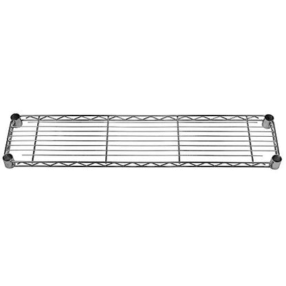 Shelving Inc. 8" d x 36" w Chrome Wire Shelving with 3 Tier Shelves, Weight Capacity 800lbs Per Shelf | Weight Capacity 800lbs Per Shelf, Durable Kitchen and Garage Storage Shelves, Adjustable Shelf Organizer Storage Rack - size: 8" d x 36" w x 34" h