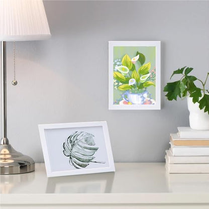 xnlkros Picture Frame Set 10 pack, Farmhouse Photo Frames, Gallery Wall Frame Collage, 8x10 5x7 4x6 Frames in 3 Different Finishes Picture Frames For Wall or Desk, White - color: White