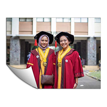 Customized Small Wall Mural with Your Collage Graduation Photos, Removable Self-Adhesive Wallpaper for Living Room Bedroom - 24x32 inches - color: Custom-graduation, size: 24"x32"