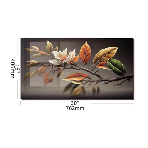 Evgosm tempered glass backsplash for stove, Flowers Stove Splashback, Glass Backsplash, Used for Kitchen Wall Protection and Decoration, Easy to Install and Clean. - size: 30"L x 15"W