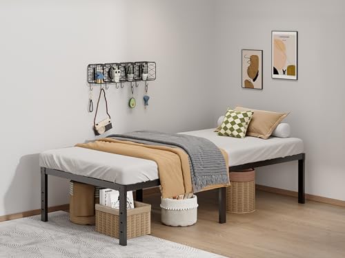 LUMUNANCE Metal Bed Frame Twin XL Size - 16 Inch Heavy-Duty Platform Bed Frame No Box Spring Needed, Easy Assembly, Noise-Free, Sturdy Mattress Foundation, Underbed Storage Space - size: Twin XL, style: 16 Inch