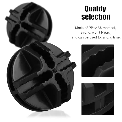 Healifty 30 Pcs Black Wire Cube Connectors 1.41In Snap Combination Cabinet Clips for Modular Closet Storage Wire Grid Organizer Shelving Accessories