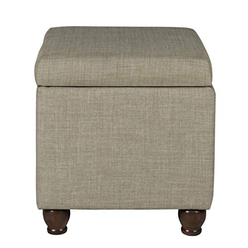 Spatial Order 22" Medium Rectangular Storage Ottoman - Tan - color: Tan