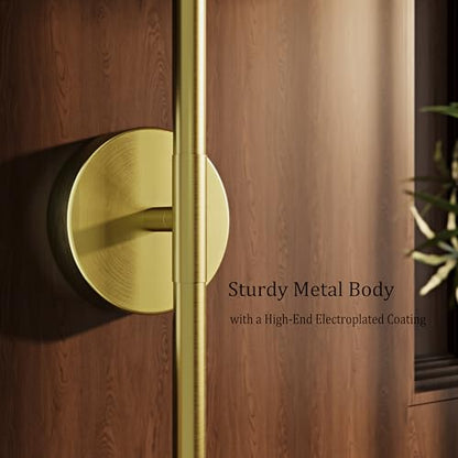 24" Battery Operated Wall Sconce Set of 2, 350° Rotating Lamp, Gold | Wireless, 8000mAh Rechargeable Battery, Stepless Dimming, 3000K-6000K, Remote & Touch Control, Timer, Living Room, Bedroom - color: Gold, size: 24 Inch (2 Pack)