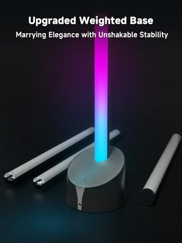 Tyute Standing Floor Lamp, RGB LED Lamp with Music Sync, Smart App and Remote Control Ambience Light with Music Sync, LED Lamp with 16 Million Colors for Bedroom, Living Room Gaming Room