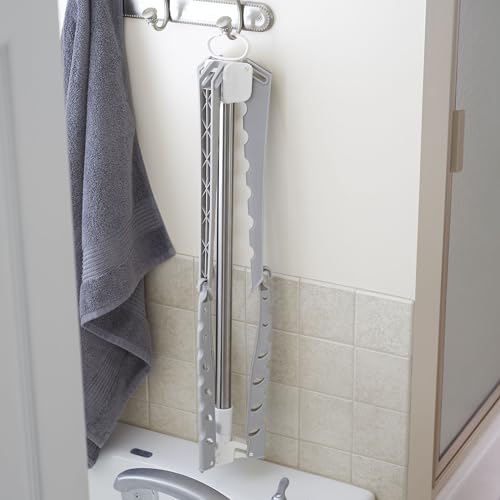 Household Essentials Grey 5006-1 Simple Indoor Tripod Clothes Drying Rack with Carrying Handle for Laundry, Small - size: Small