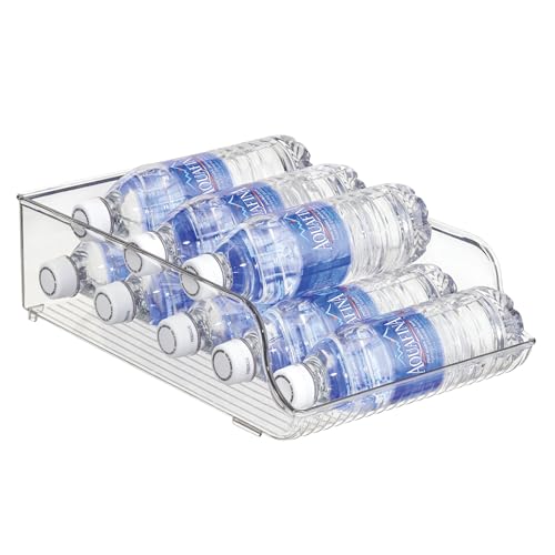 iDesign Plastic Water Bottle Organizer, Clear, 2-Pack | For Fridge, Bottle Holder, For Kitchen and Pantry - style: Pack of 2