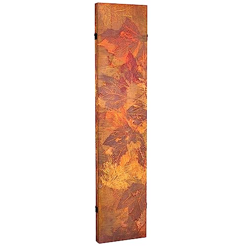 Red Lantern 6 ft. Tall Double Sided Enchanted Gardens Canvas Room Divider, Equinox - color: Equinox