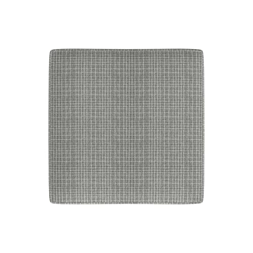 HomePop 18" Classic Square Storage Ottoman - Sage Mini Grid Pattern - color: Sage Mini Grid Pattern