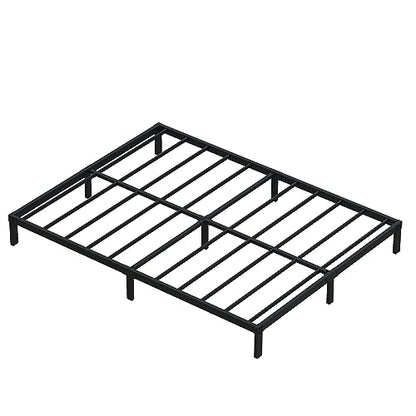 DiaOutro 9 Inch Full Size Bed Frame Heavy Duty Low Profile Metal Platform | Steel Slats Platform No Box Spring Needed Mattress Foundation, Easy Assembly, Noise Free - size: Full, style: 9 Inch