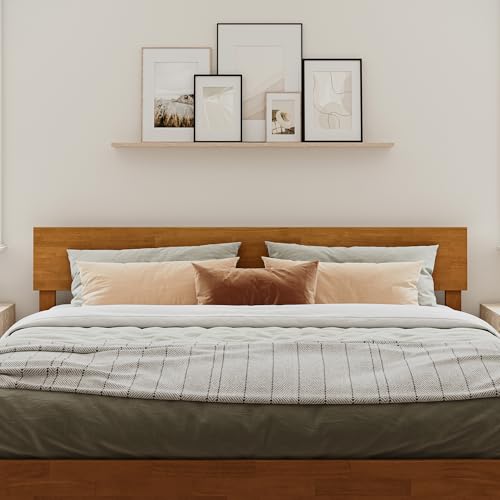 AFI, Orlando King Adjustable Modern Wood Panel Headboard, Light Toffee - color: Light Toffee, size: King (U.S. Standard)