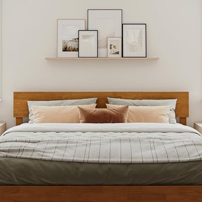 AFI, Orlando King Adjustable Modern Wood Panel Headboard, Light Toffee - color: Light Toffee, size: King (U.S. Standard)