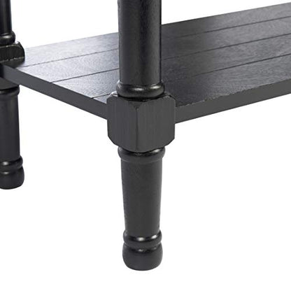 SAFAVIEH Furniture - Primrose 3-Drawer Console Table - Black - Solid Wood - Farmhouse Classic Design - Ideal for Entryway, Living Room, Hallway, 23.5" W x 13" D x 29.5" H (CNS5707B) - color: Black