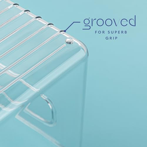 Plastic Food Storage 4 Pack Clear Container Bin with Handles for Organizing Kitchen, Pantry, Refrigerator, Freezer, Pantry, Cabinet, Closet, Bathroom. 10”x4”x6” - size: 10x4x6