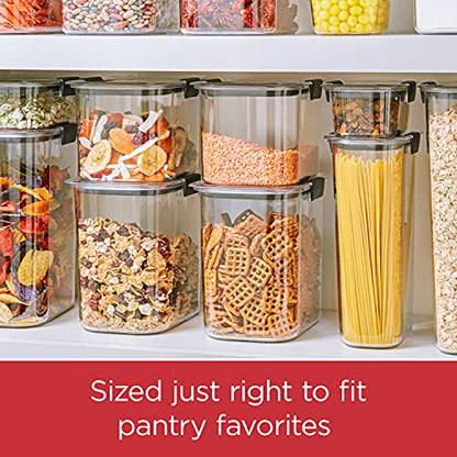 Rubbermaid Brilliance Pantry Food Storage Containers, Set of 4 (8 Pieces), BPA-Free, Clear, Airtight - size: Assorted Sizes (8-Piece)