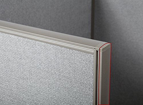 GOF Office Partition Single Panel (2 End Bars 48" h) 4ft - size: 2 x End Bars 48"H