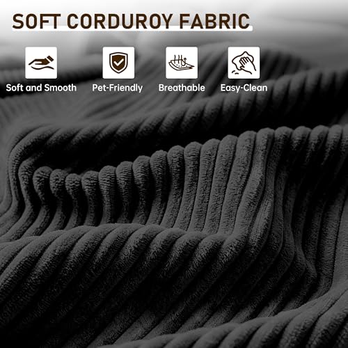 wanan Folding Sofa Bed, 3-in-1 Convertible Boneless Couch with Handle, Floor Lounger & Sleeper Chair for Adults, Comfy Folding Couch Single Sofa for Living Room Bedroom, Black - color: Black