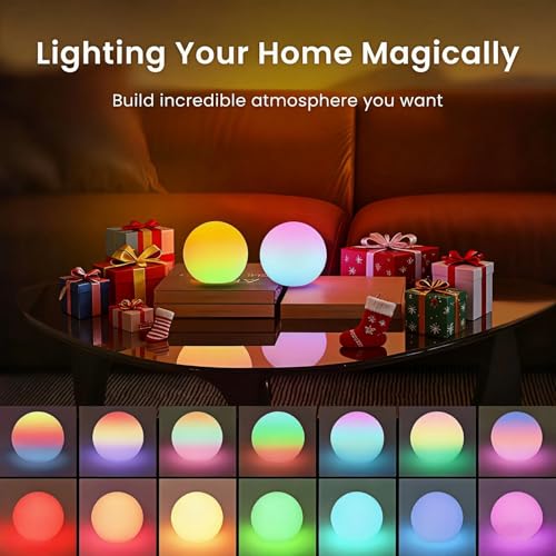 LOFTEK Floating Pool Lights, 3-Inch Rechargeable LED Balls, Color Changing Glowing Orb Sphere with Remote, 16 Color Orb Light for Indoor, Outdoor, Pool, Pond, Bathroom, Patio Decor, Gift (8 Pack) - size: 3-inch 8pack