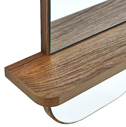 Modway EEI-6349-WAL Solstice Mirror, Walnut - color: Walnut