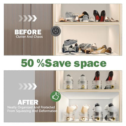 Adjustable Shoe Slot Organizer for Closet Space Saver(10-Pack) - size: 10 Pack