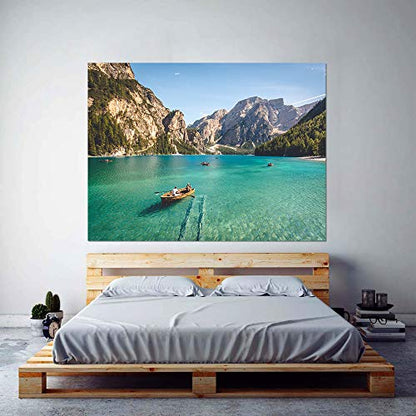 Customized Small Wall Mural with Your Scenery Photos, Removable Self-Adhesive Wallpaper for Living Room Bedroom - 24x32 inches - color: Custom-scenery, size: 24"x32"