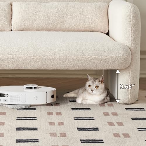Loveseat Sofa, 59" W 2-Seater Lamb Fabric Couch, Solid and Easy to Install, Modern Upholstered Couch for Bedroom, Apartment, Living Room - color: Beige, size: 30.31"D x 59.06"W x 31.5"H