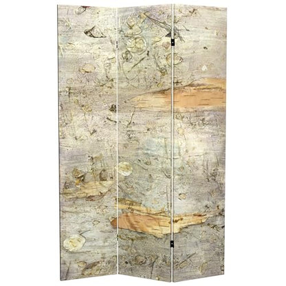 Red Lantern 6 ft. Tall Double Sided Water Bird Canvas Room Divider, Blue - color: Pale Forest