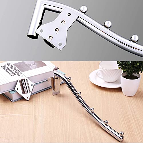 2 Pack Clothes Hanger Rack Wall Mount with 180°Rotation Swing Arm | Folding Garment Hook Suit Hangers Coat Storage Organizer for Laundry Room Bedroom Clothing Drying Rack with 5 Hooks - color: 5 Hanger * 2 38CM