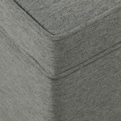 Spatial Order 24" Dinah Collection Storage Ottoman - Cool Light Gray - color: Cool Light Gray