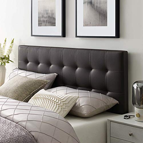 Ergode Lily Full Upholstered Faux Leather Tufted Headboard - Elegant & Durable