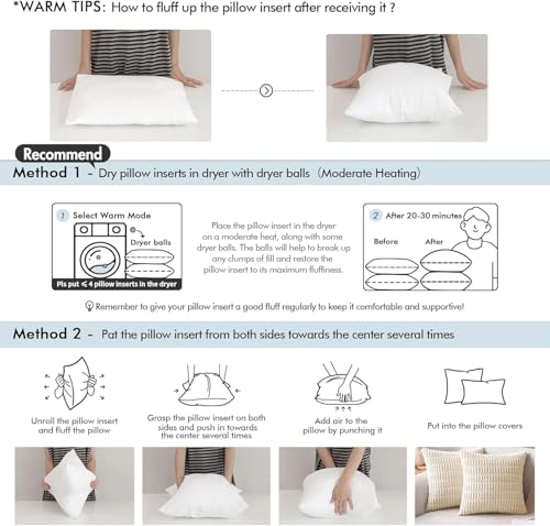 MIULEE 14x40 Inch Throw Pillow Insert for Couch Sofa Bed | Premium Virgin Filling, Soft Brushed Fabric, Rectangle Decorative Pillow, Lumbar Back and Neck Support - size: 14x40 Inch