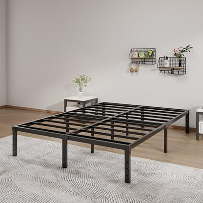 LUMUNANCE Metal Bed Frame Full Size - 14 Inch Heavy-Duty Full Platform Bed Frame No Box Spring Needed, Easy Assembly, Noise-Free, Sturdy Mattress Foundation, Underbed Storage Space - size: Full, style: 14 Inch