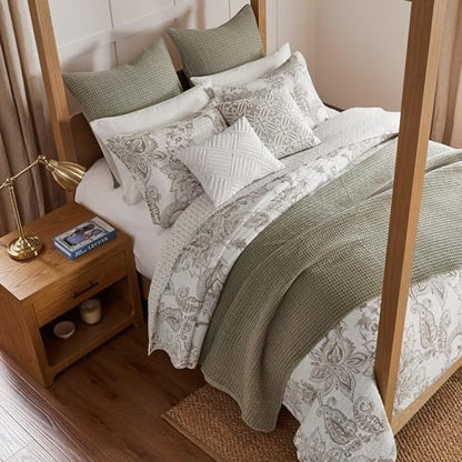 Levtex Home - Mills Waffle - Twin Quilt Set - Taupe Cotton Waffle - Quilt Size (68 x 86in.), Sham Size (26 x 20in.) - color: Taupe, size: Twin Quilt
