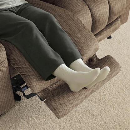 MCombo 56 in Reclining Loveseat Recliner with Heat & Massage PR648 (Brown) | 155° Zero Gravity, Dual Charging Ports, Cup Holders, FSC & OEKO Certified - color: Dark Brown, size: Loveseat Recliner with Zero Gravity