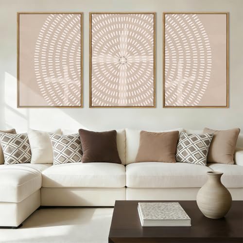 Framed Jesus Wall Art Jesus Feeds The 5000 Canvas Wall Art Christian Paintings Neutral Painting Artwork for Living Room Bedroom Office 16x24 Inch Set of 3 - color: Jesus Feeds The 5000, size: 24"L x 16"W