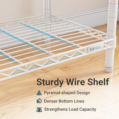 VIPEK V4C Garment Rack with Cover, Heavy Duty Portable Closet Adjustable Metal Clothing Rack for Hanging Clothes with Hanging Rods & Side Hooks, Max Load 810lbs, White Rack with Black Cover - color: White Rack with Black Cover, style: V4C