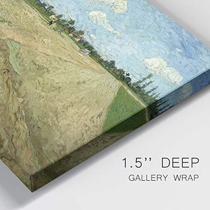 Renditions Gallery Ploughed Field by Vincent Van Gogh printed, Famous Painting Reproduction, Premium Gallery Wrapped Canvas Print, Ready to Hang, 8 in H x 12 in W, Made in America Farm Artwork - color: Ploughed Field, size: 12"L x 8"W