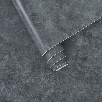 3yecao 16"×118" Thick Grey Concrete Wallpaper Peel and Stick Waterproof Glossy Textured Gray Concrete Contact Paper Vinyl Wrap Self Adhesive Cement Tile Sticker for Countertops Kitchen Bedroom Walls - color: Light Blue Grey, size: 16" x 118"