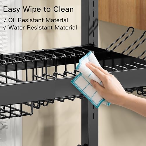 Over The Sink Dish Drying Rack, Extra Large Capacity Dish Drainer | 3 Tier Extra Large All Stainless Steel Expandable Plate Strainers, Rustproof Metal, Counter Space Saving, Modern Black - color: Black, style: Over Sink 3 Tier