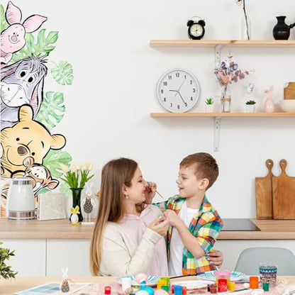 Winnie Wall Stickers for Kids, Winnie Character Wall Stickers, The Pooh Party Decorations, Winnie Removable Stickers for Baby Kids Nursery Children Room Bedroom Living Room Playroom Wall Decoration - style: Bear