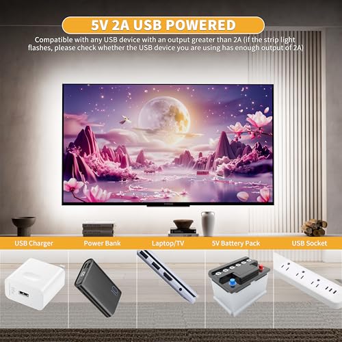 PAUTIX 5V USB COB LED Strip Light 6.56ft/2m 1200lm, Dimmable 640LEDs 6000K Daylight White CRI90+ with RF Remote TV Backlight,Flexible Under Cabinet Tape Light for Bedroom,Kitchen,Home DIY Lighting - color: 6000K