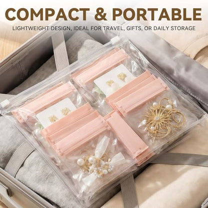 Anti Tarnish Jewelry Bags Clear Pvc Jewelry Storage Pouches with Zipper Plastic Packing for Earrings (30Pcs Anti Tarnish EVA Jewelry Bags Set) - color: 30Pcs Anti Tarnish EVA Jewelry Bags Set